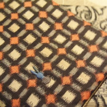 銘仙×コットンリネンの小さな襟巻き「monotone」プチマフラー ネックウォーマーの画像
