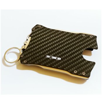 【カードケース＆ウォレット(財布)】落ち着いたマットカーボン製 / おしゃれな男性へのプレゼントにも