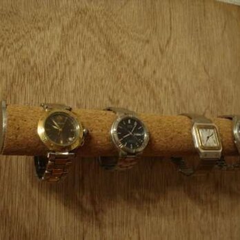 　4本掛け壁付き丸パイプ腕時計スタンドの画像