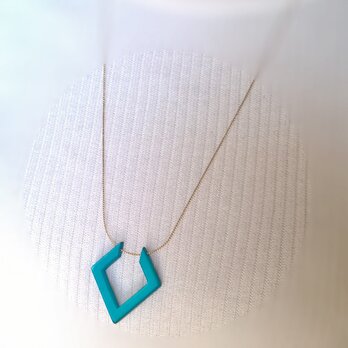 【イタリア製　ダイヤモンドブルー　のネックレス】の画像