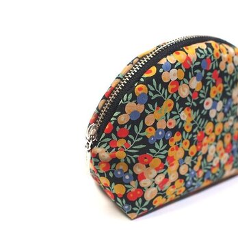 ラウンドポーチ　リバティ　Wiltshire　黒