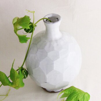 六角面取壷（白釉）