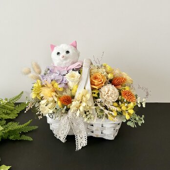 お誕生日プレゼント♡Rose basket arrange