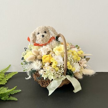 母の日プレゼント♡Rose basket arrange「受注制作」の画像