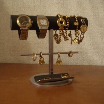 丸パイプ腕時計、ブレスレット、イヤリングスタンド　トレイ付き　ak-designの画像