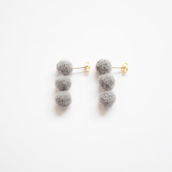 ballsピアス3 mohair GY