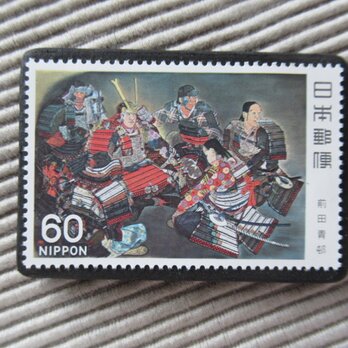 日本　美術切手ブローチ 1542の画像