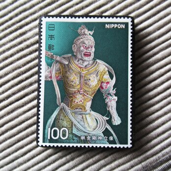 日本　美術切手ブローチ 1544の画像