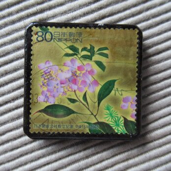 日本　切手ブローチ 1558の画像