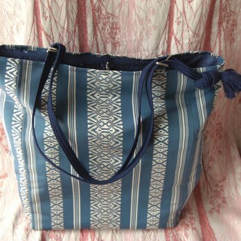 帯バッグ　幾何学文様　織り　（丹生川）SOLD　OUT