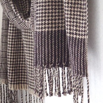 手織りカシミアストール・・バーブシュカ（ビスケット）の画像