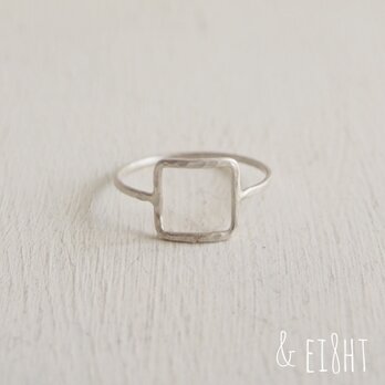 【再販】- Silver -  Square  Ringの画像