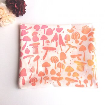 秋の手ぬぐい「きのこづくし」