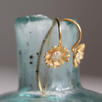 クリサンセマムのピアス　２wayフック