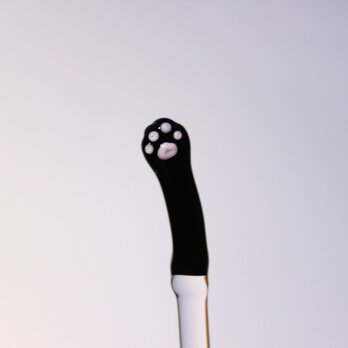 肉球マドラー　黒猫（耐熱）の画像