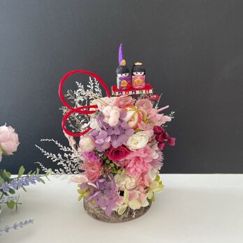 結婚お祝いや出産プレゼント♡白樺フラワーアレンジの画像