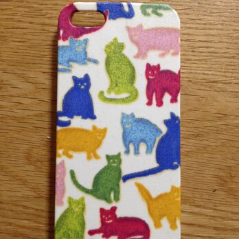 リバティ猫ネコiPhone5ケースの画像