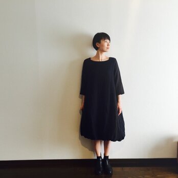 予約販売 バルーンワンピース　ブラック　M  L LL