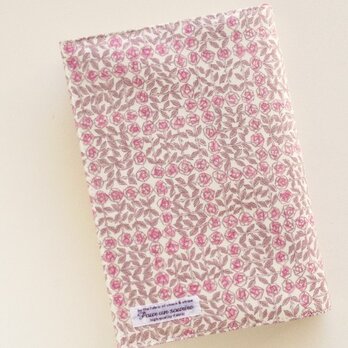リバティ ビジネス書 ブックカバー スリーピングローズ ピンクの画像