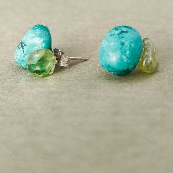 konpeito pierce（ターコイズ×ペリドット）の画像