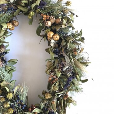 実物オーバルリース