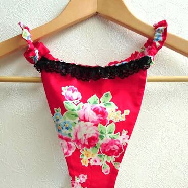 【Sold】姫T♪ふんぱんTバック　丹田を意識する∞刺繍入り