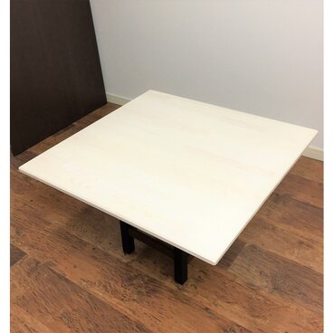 薄型こたつ天板　75ｘ75cm　ホワイト　天然木　交換用コタツ天板のみ 【オーダー可能】