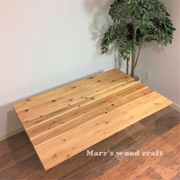 天然木こたつ天板　80ｘ120cm　杉の無垢材　クリアー塗装　交換用コタツ天板のみ 【オーダー可能】