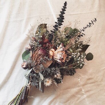 ドライフラワー ブーケ プロテア