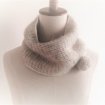 ふわふわスヌード（オーガニックウール×アルパカモヘア）