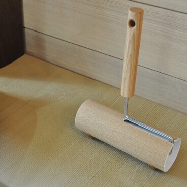 掃除が楽しくなる　カーペットクリーナー　タモ（白）