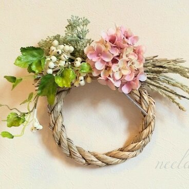 お正月飾り2017～ajisai fairypink～