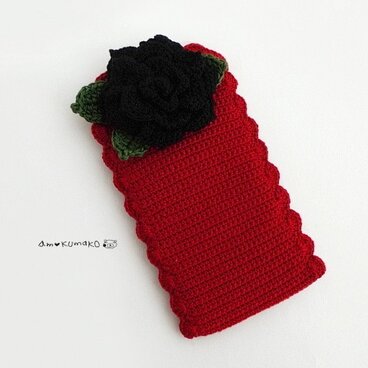 薔薇のメガネケース