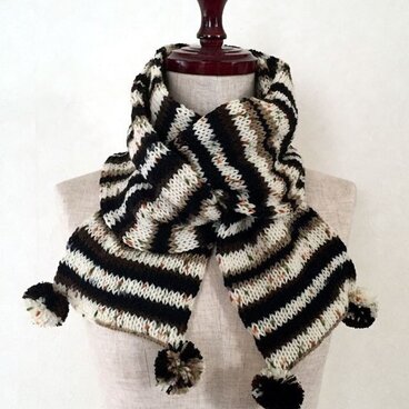 しましま・つぶつぶのマフラー