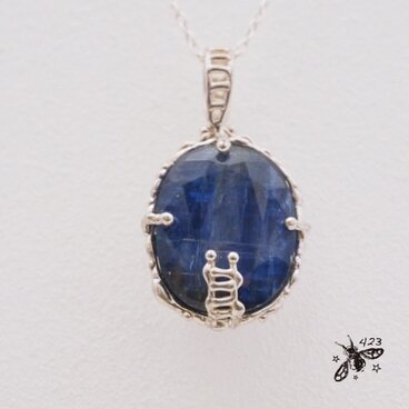 特大夜空なカイヤナイトネックレス P113