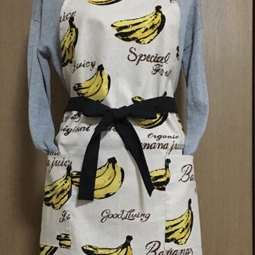 大人可愛いバナナエプロン