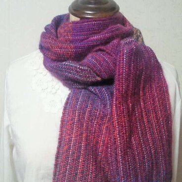 多彩☆手織りマフラー