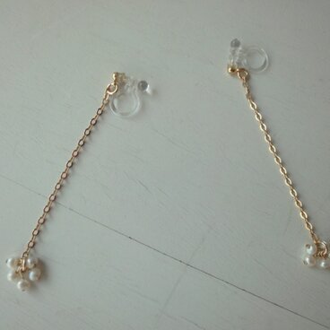 淡水パールのゆらゆらイヤリング