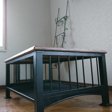 【鉄脚リビングテーブル~プロヴァンス風】ローテーブル