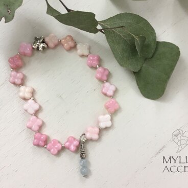 コンクシェルのフラワーブレスレット#662