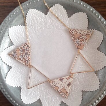 さんかくフープネックレス