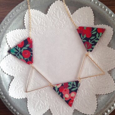 さんかくフープネックレス