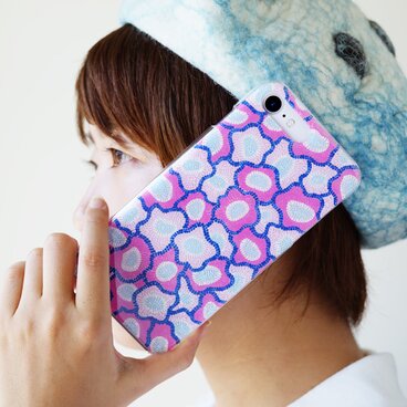 世界に一つの手描きスマホケース！小花