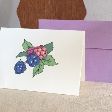 ミニカード＊ブラックベリー　２セット組