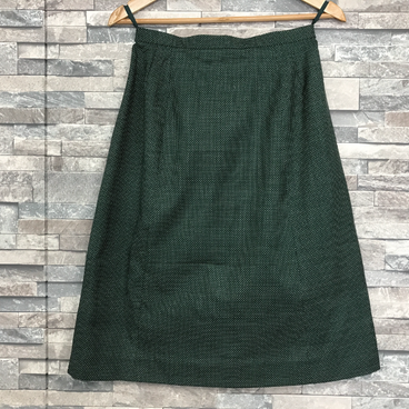 売り切れました　大島紬リメイク　Ａラインスカート　極小ドット柄