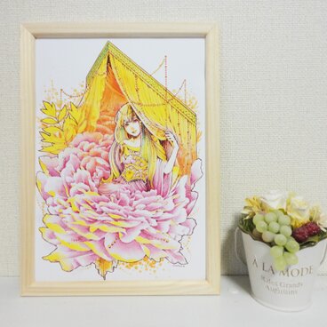 額縁つきA4ポスター　ボタン