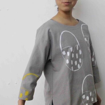 ハートバスケットプリントのプルオーバー No.16