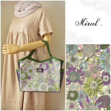 Miral.✻リバティSmallSusanna✻ビニコのバケットバッグ