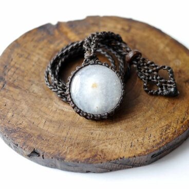 ソーラークォーツ/マクラメネックレス 570