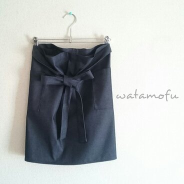 カフェエプロン＊デニム3